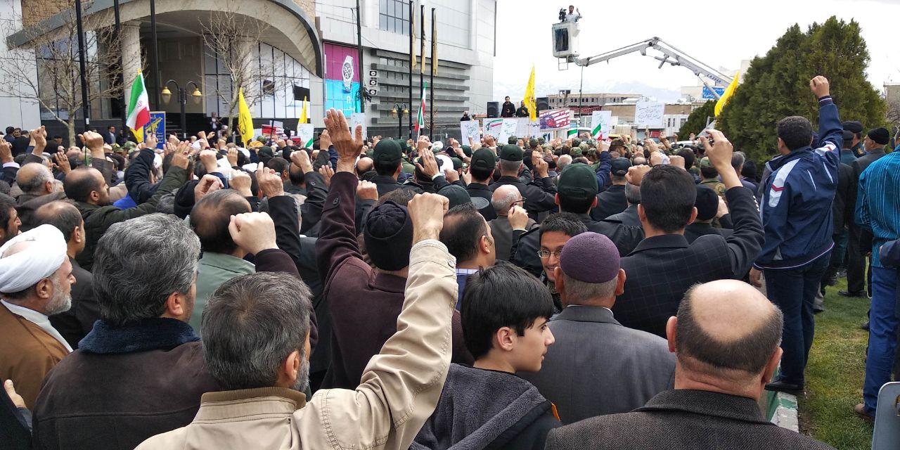 حضور پرشور زنجانی ها در حمایت از سپاه پاسداران انقلاب اسلامی + تصاویر