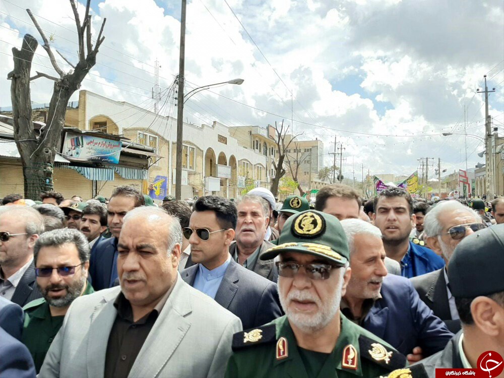 راهپیمایی نمازگزاران کرمانشاهی در حمایت از سپاه پاسداران انقلاب اسلامی