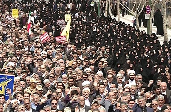حضور پرشور زنجانی ها در حمایت از سپاه پاسداران انقلاب اسلامی + تصاویر