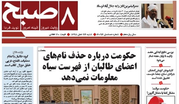 تصاویر صفحه اول روزنامه های افغانستان/ 24 حمل