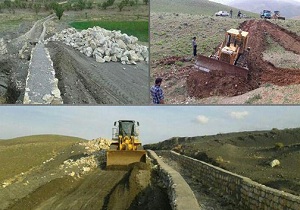 بخش عظیمی از سیلاب های شهرستان ازنا توسط بندهای آبخیزداری کنترل شد