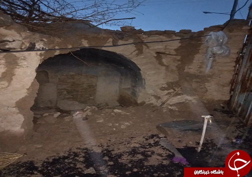 تخریب یک منزل مسکونی در اسدیه