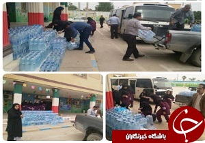 ارسال کمک های فرهنگیان و دانش آموزان آبادان به مناطق سیل زده دارخوین شادگان