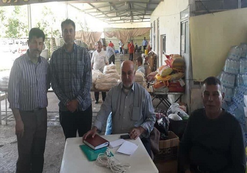 کمک رسانی قضات، کارکنان و اعضاء شورا&zwnj;های حل اختلاف خوزستان به سیل زدگان