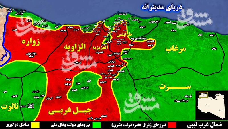 در طرابلس چه می&zwnj;گذرد؟ + نقشه میدانی و عکس