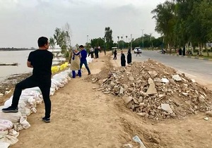 نجات ۷۰ روستای هویزه با ساخت چهار کیلومتر خاکریز مستحکم