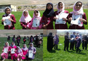 مسابقات دوومیدانی دانش آموزان دختر در اردل