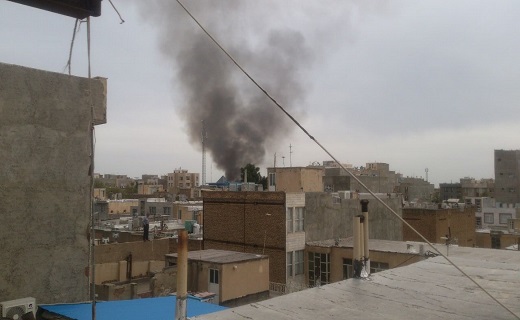 انفجار در مغازه کپسول گاز ال پی جی