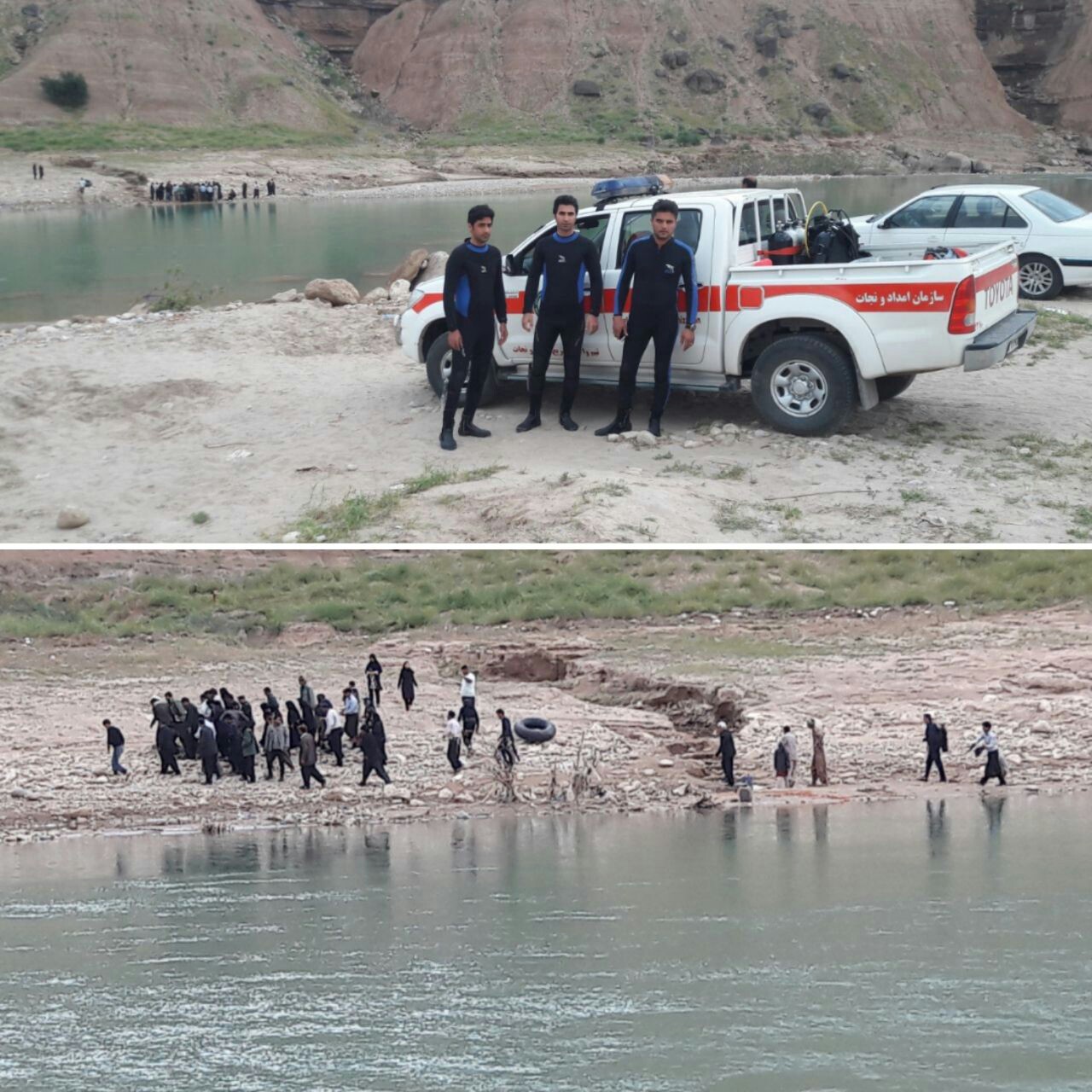 غرق شدن جوان ۲۹ ساله در رودخانه دویرج دهلران