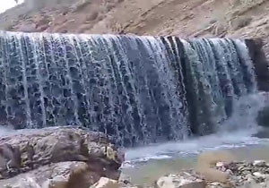 فیلمی از آبشار زیبا در «دریجان»