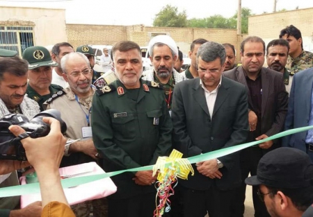 بیمارستان سیار فرماندهی بهداری رزمی نیروی زمینی سپاه در شهر بستان افتتاح شد