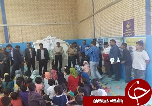 اجرای فعالیت های فرهنگی برای کودکان سیل زده