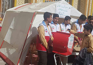 سیل مهربانی دانش آموزان جهرمی