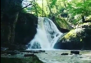 نمایی از آبشار جذاب لوه در گایکش + فیلم