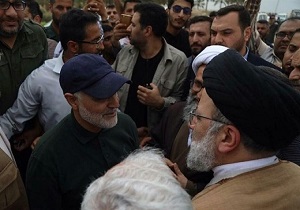 رئیس قوه قضائیه با سردار سلیمانی در روستا‌های شادگان باهم دیدار کردند