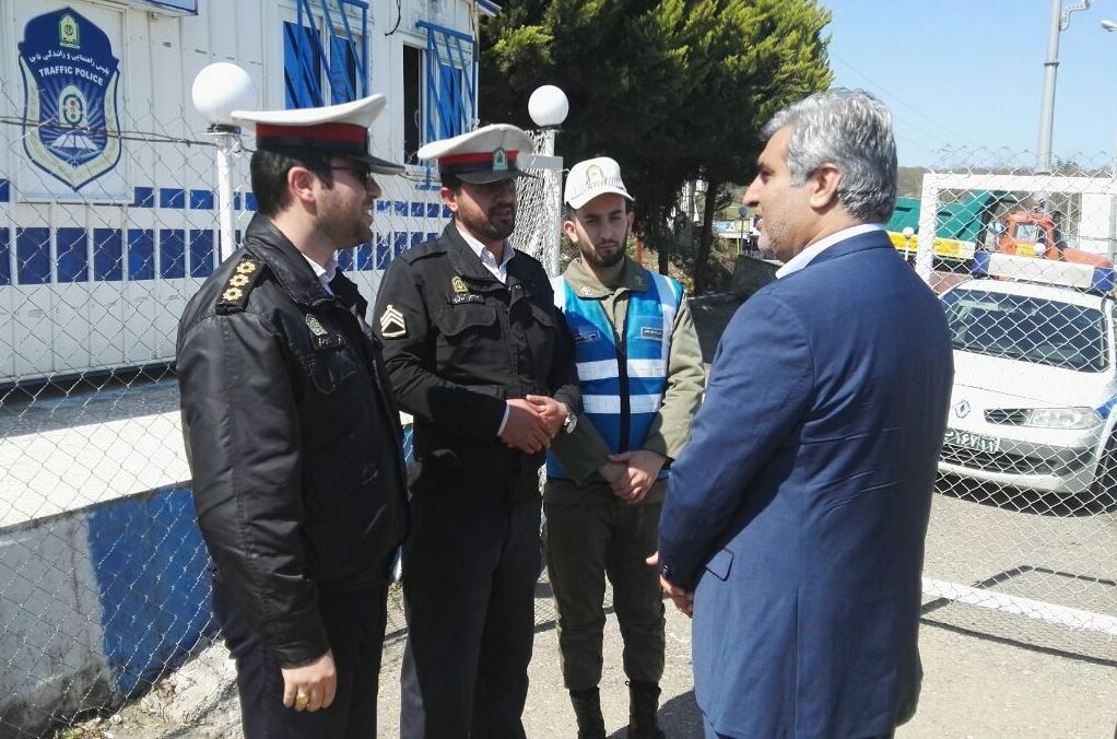 بازدید سرزده استاندار گیلان از پایگاه‌های امداد و نجات و پلیس راه جاده‌ای