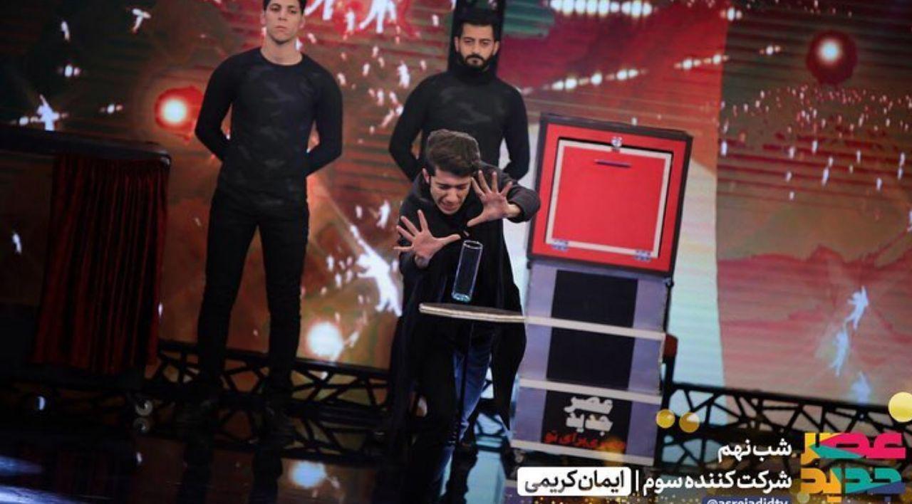 نمایش ربات&zwnj;های غول پیکر و تعجب احسان علیخانی و داوران عصر جدید/ شعبده&zwnj;بازی که با رأی منفی داوران مواجه شد + فیلم