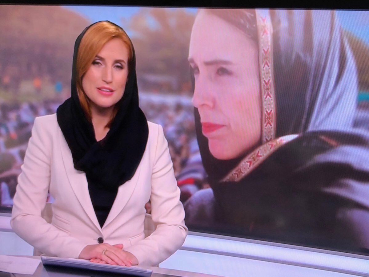 ادای احترام گویندگان خبر در شبکههای تلویزیونی نیوزیلند به قربانیان حملات مسلحانه به مساجد+تصاویر ادای احترام گویندگان خبر در شبکههای تلویزیونی نیوزیلند به قربانیان حملات مسلحانه به مساجد+تصاویر