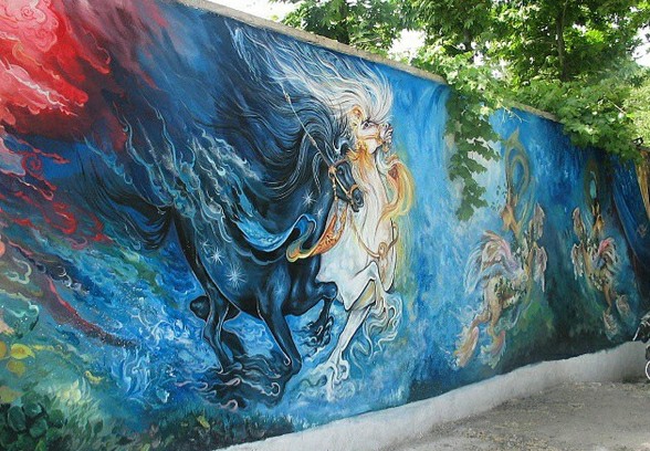 زیباسازی ۱۲۰هزارمترمربع از دیوارشهر&zwnj;های استان همدان