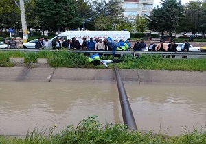 غرق شدن یک نفر در کانال آب قزوین