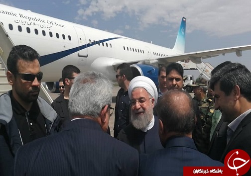 رییس جمهور وارد اهواز شد