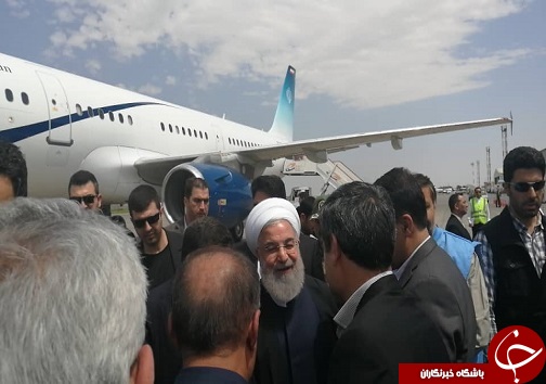 رییس جمهور وارد اهواز شد