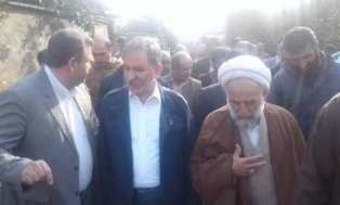 حضورمعاون اول رئیس جمهوری در مناطق سیلزده شهرستان سیمرغ+ تصاویر