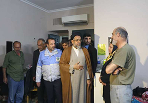 دیدار وزیر اطلاعات با حادثه‌دیدگان سیل شیراز