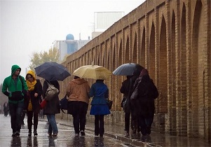 ادامه فعالیت سامانه بارشی در استان اصفهان