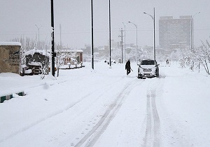 برف گریبان اراک را گرفت + فیلم