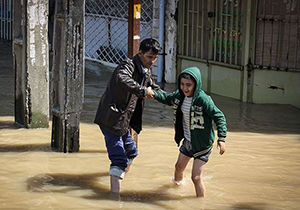 فروکش کردن آب در برخی نقاط  آق قلا