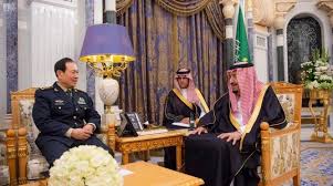 دیدار وزیر دفاع چین با پادشاه عربستان