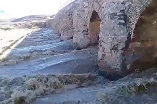 افزایش دبی آب در پل اورگان چادگان