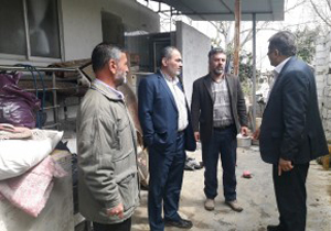 بازدید مدیر کل بنیاد شهید مازندران از منازل ایثارگران