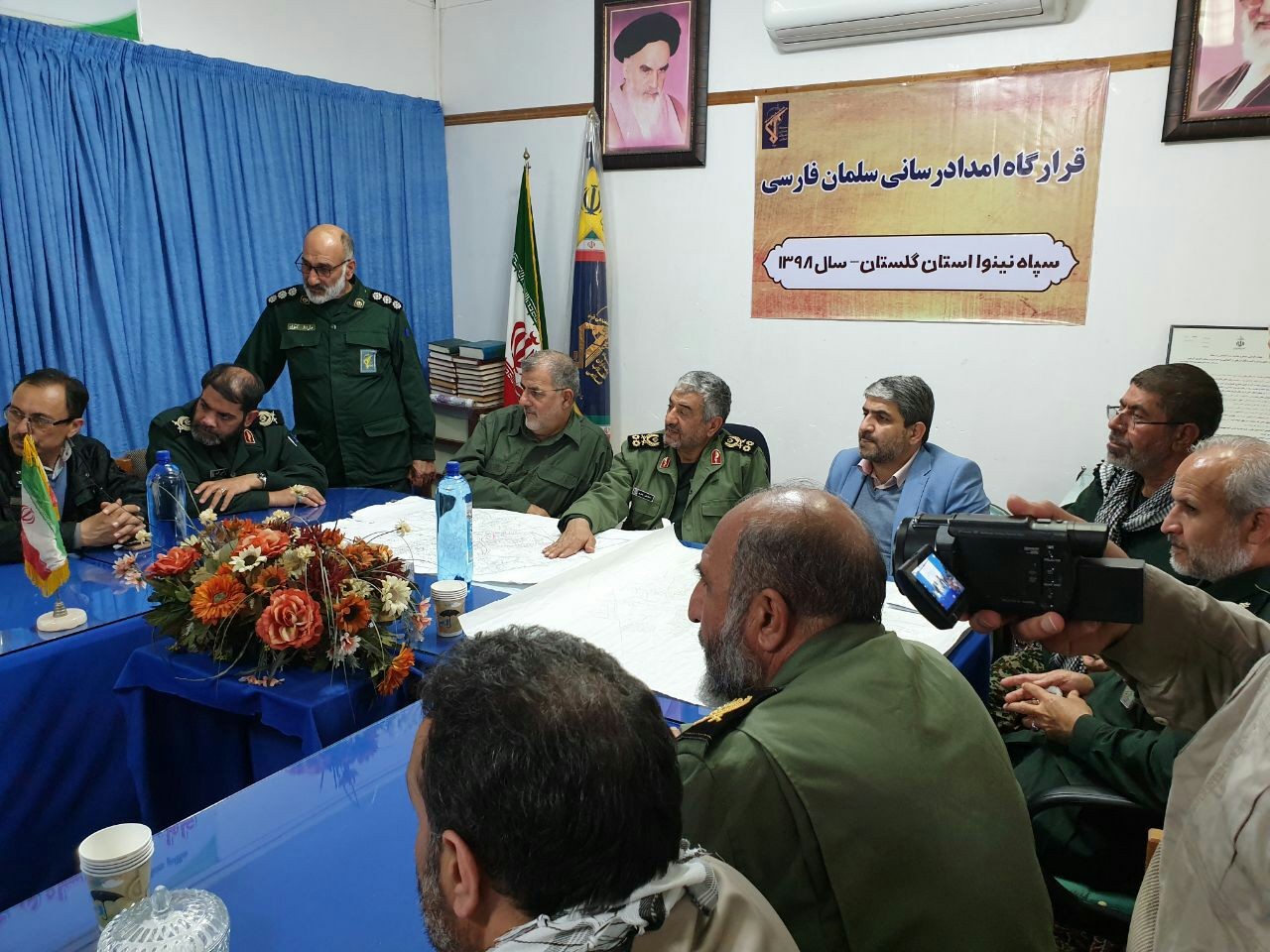 سردار پاکپور و سردار اخوان از مصدومان سیل استان گلستان عیادت کردند
