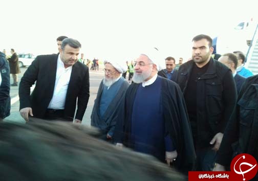 ورود رییس جمهور به مازندران
