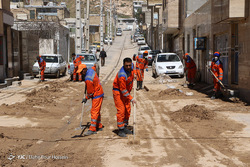 محله سعدی شیراز پس از سیل