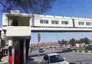 زیبا سازی جالب یک پل عابرپیاده در مشهد + فیلم