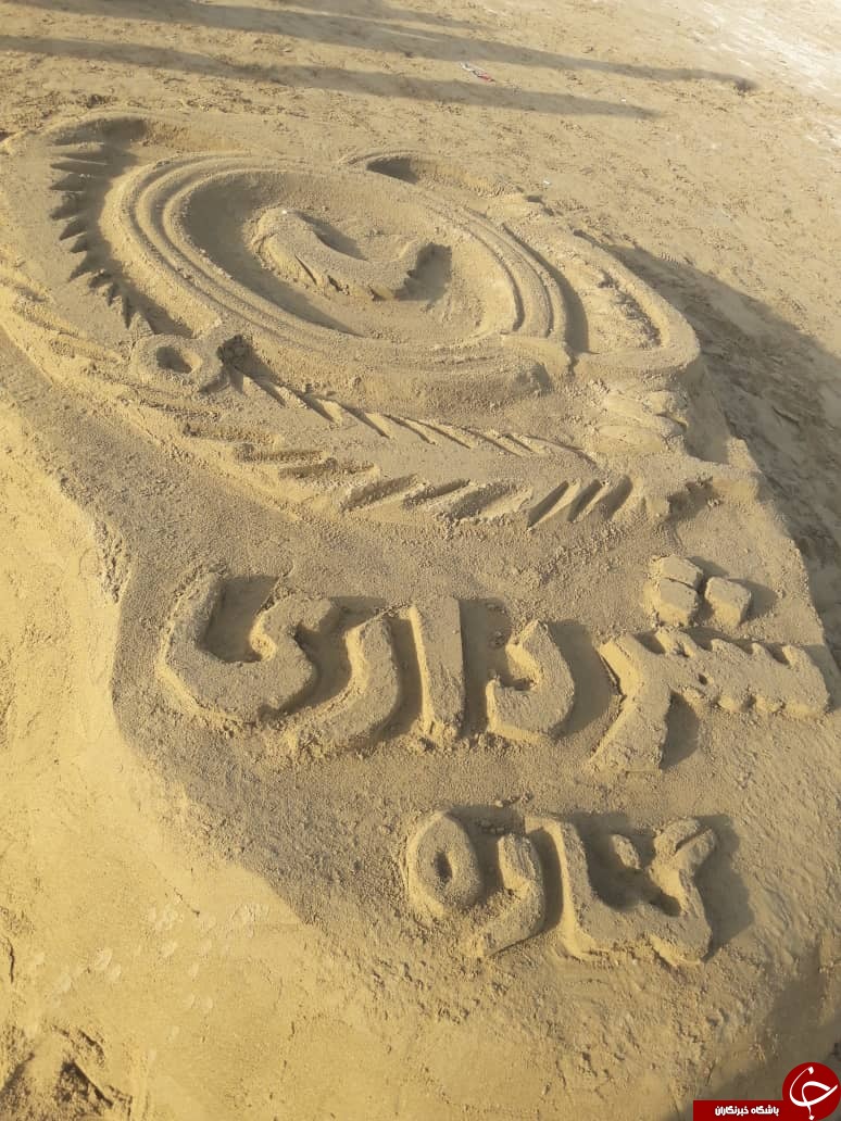 جشنواره مجسمه&zwnj;های شنی در ساحل گناوه+عکس