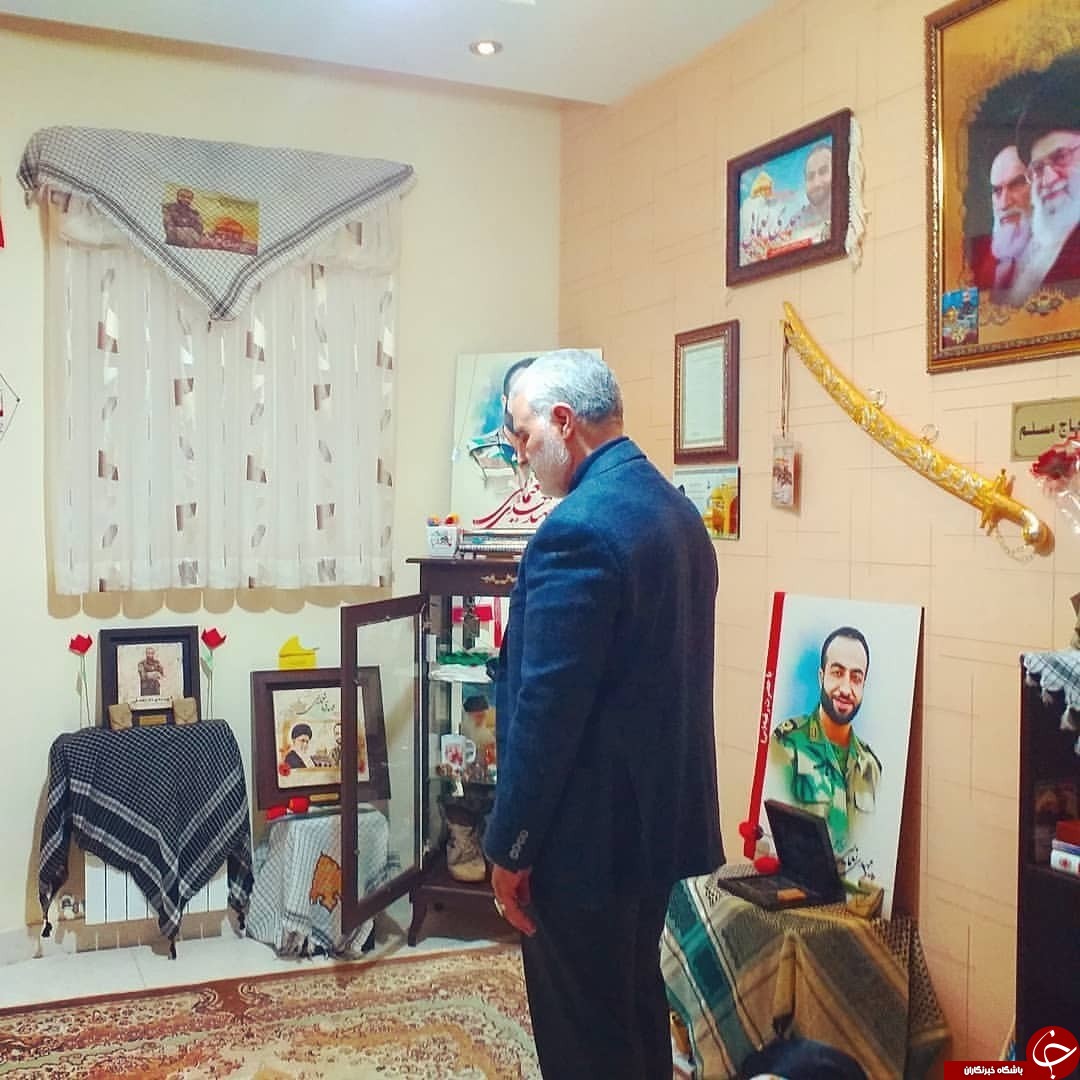 دیدار نوروزی سردار سلیمانی با خانواده شهید مدافع حرم مهدی نعمائی