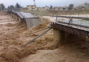۳۰۰ پل روستایی و بین شهری در استان کرمانشاه تخریب شد