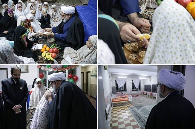 تولیت آستان قدس رضوی شب یلدای خود را چگونه گذراند؟