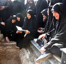 تشییع و تدفین جانباز ۷۰ درصد اصغر انجمی در گلزار شهدای تبریز