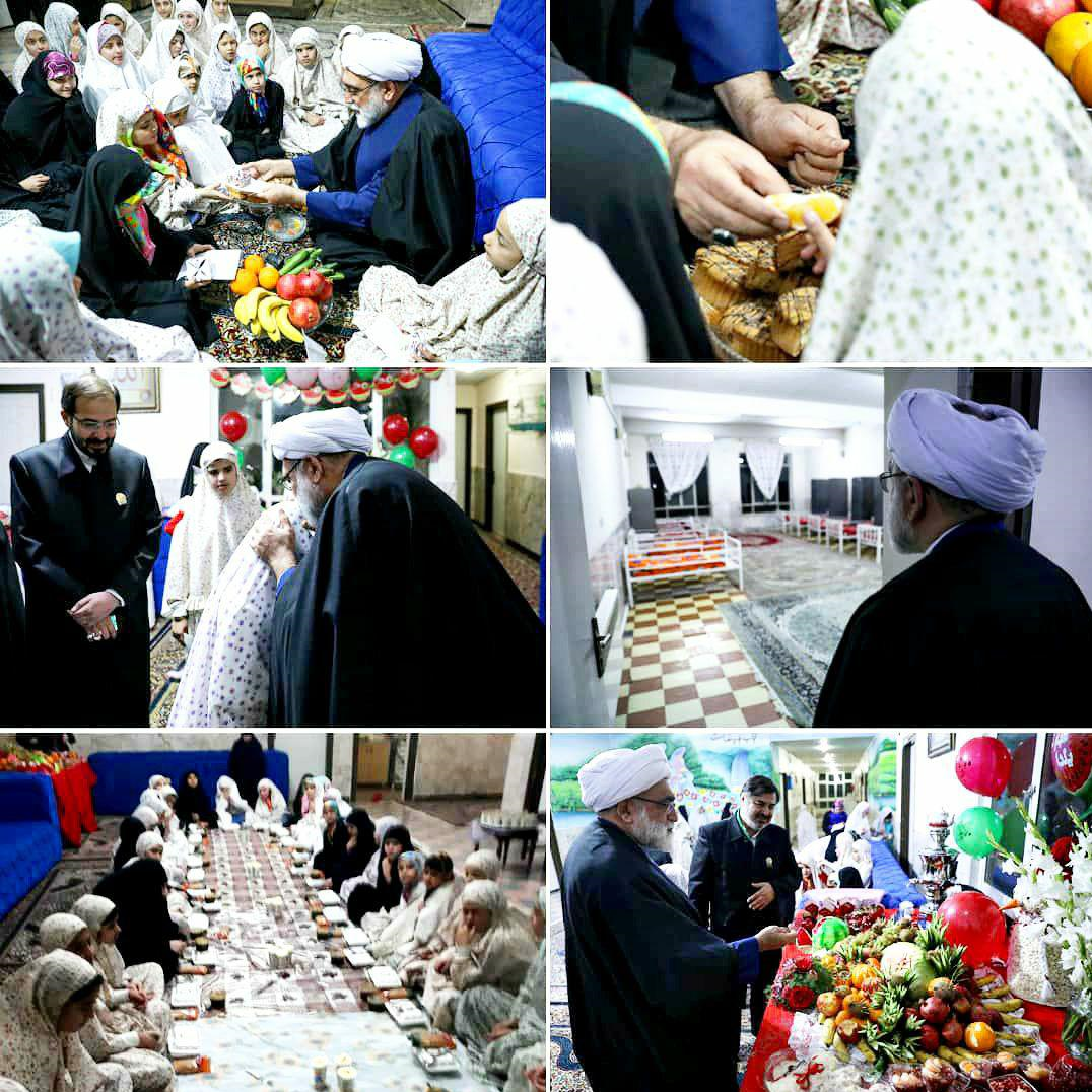 یلدای تولیت آستان قدس رضوی در کنار کودکان بی&zwnj;سرپرست مشهدی