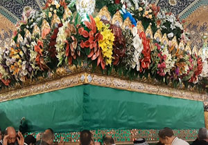 آذین‌بندی حرم مطهر حضرت رقیه(س) + فیلم