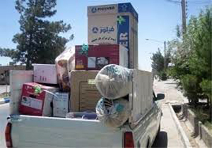 اهدا ۱۲۲ سری جهزیه به نو عروسان در فارس