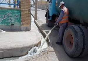 گندزدایی و آهک‌پاشی ۶۰ درصد مناطق دچار آبگرفتگی در پی بارندگی اخیر