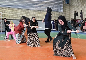 رقابت‌های بازی‌های بومی و محلی بانوان در زابل