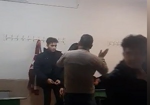 تنبیه بدنی دانش‌آموزان توسط ناظم یک هنرستان + فیلم