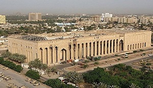 پخت نذری مقابل سفارت آمریکا در بغداد